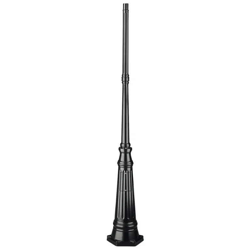 Colonne Luminaire 171cm Ø4,5cm Noir. - Pas cher