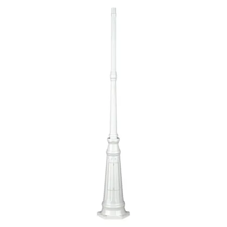 Colonne Luminaire 201cm Ø4,5cm Bl. - Pas cher