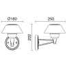 applique-murale-exterieur-bucket-ip65-grise-3000k-1680-lumens