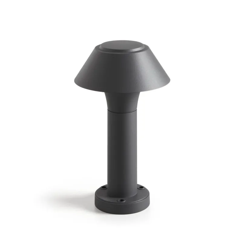 borne-exterieur-30cm-ip65-potelet-gris-3000k-1680-lumens