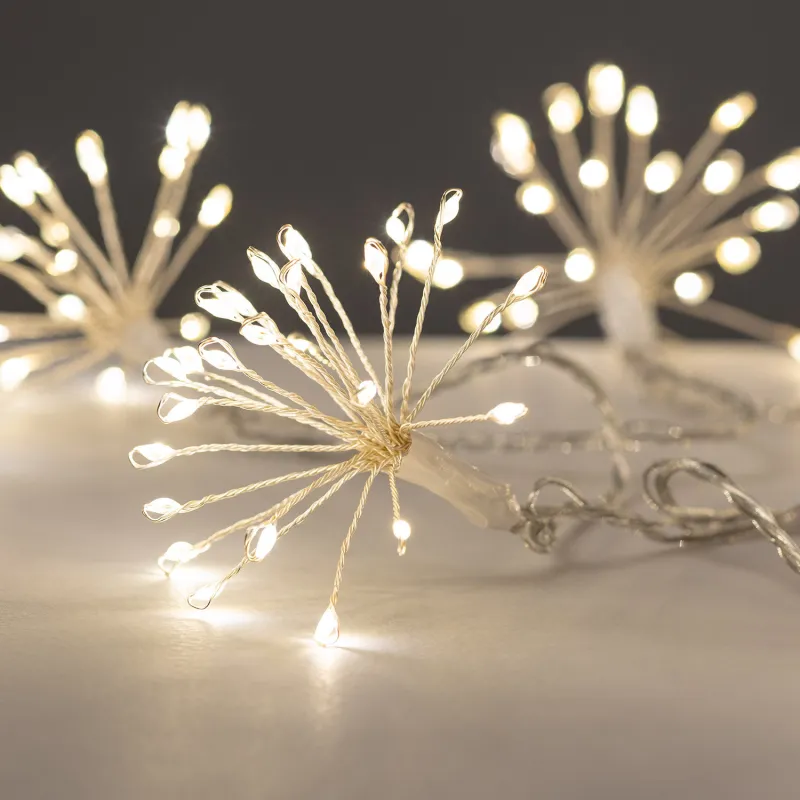 Guirlande 1.2m lumineuse led 220v décoration 3000k