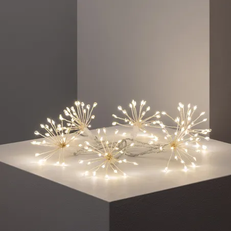 Guirlande 1.2m lumineuse led 220v décoration 3000k