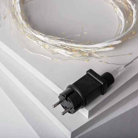 Guirlande 1.5m lumineuse led 220v ip44 décoration 3000k