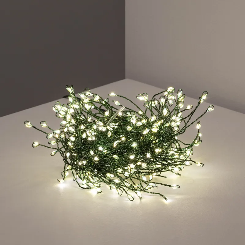 Guirlande 5m lumineuse led 220v ip44 décoration 3000k