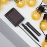 Guirlande solaire 2m lumineuse led décoration blanc chaud 3000k