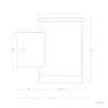Applique solaire ip44 led 50 lumens crépusculaire 3000k