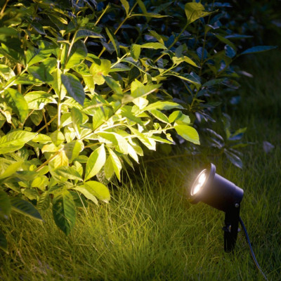 Spot projecteur piquet 3w led ip54 jardin-230v-orientable-3000k