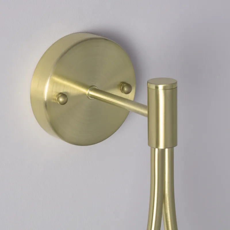 Applique murale boule blanche culot g9 métal doré