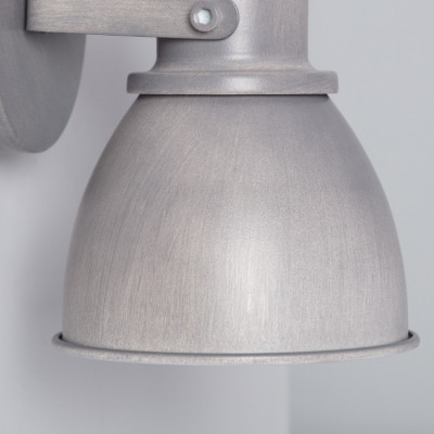 Applique plafonnier éclairage patere orientable gris retro culot e14