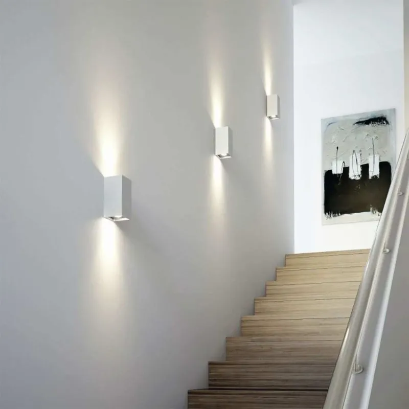 Applique murale blanche double spot gu10 étanche ip54