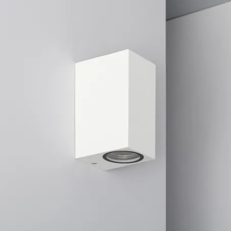 Applique murale blanche double spot gu10 étanche ip54