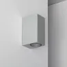 Applique murale aluminium ip54 double spot gu10 étanche
