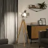 lampadaire-140cm-chrome-culot-e27-pied-bois-et-metal-retro