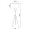 Lampes à poser WOOD E27 60W bois hêtre - Pas cher