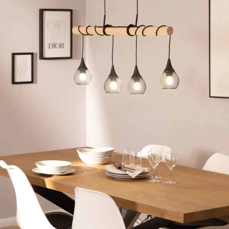 suspension-noire-et-bois-4-grille-vintage-lustre-plafonnier-culot-ampoule-e27