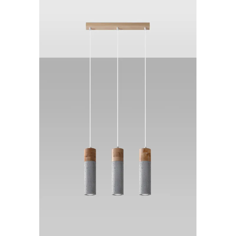 Suspension ZANE 3  gris