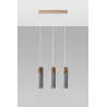 Suspension ZANE 3  gris