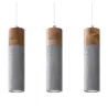 Suspension ZANE 3  gris