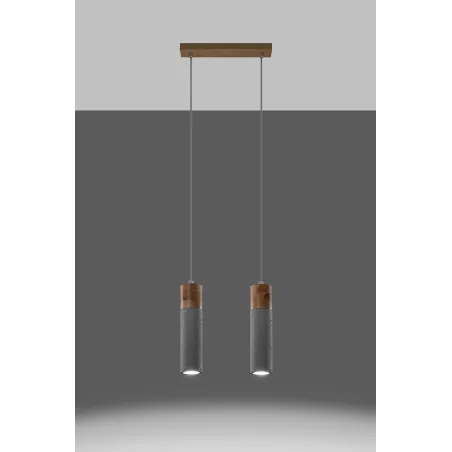 Suspension ZANE 2  gris