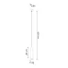 Suspension ZANE 1  gris