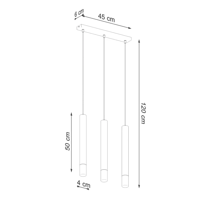 Suspension WEZYR 3 blanc