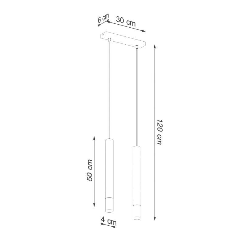 Suspension WEZYR 2 blanc