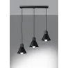 Suspension TALEJA 3 noir [E27]