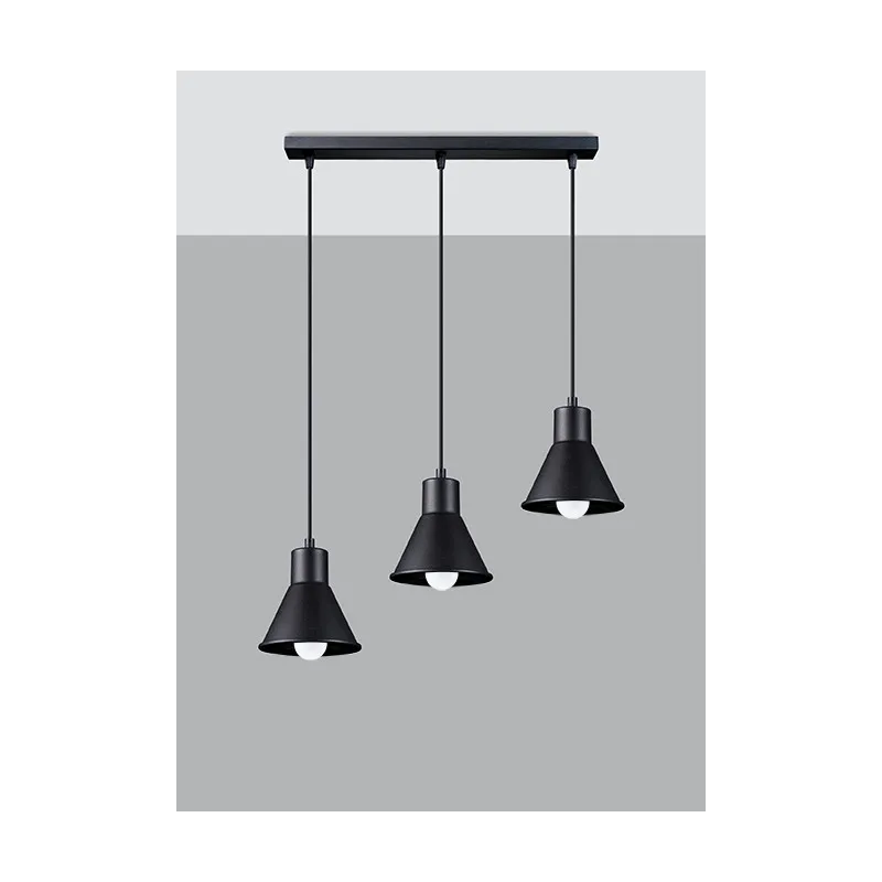 Suspension TALEJA 3 noir [E27]