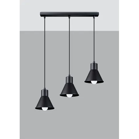 Suspension TALEJA 3 noir [E27]
