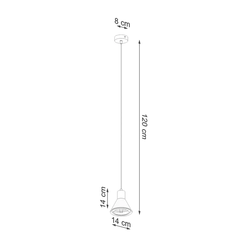 Suspension TALEJA 1 noir [ES111]