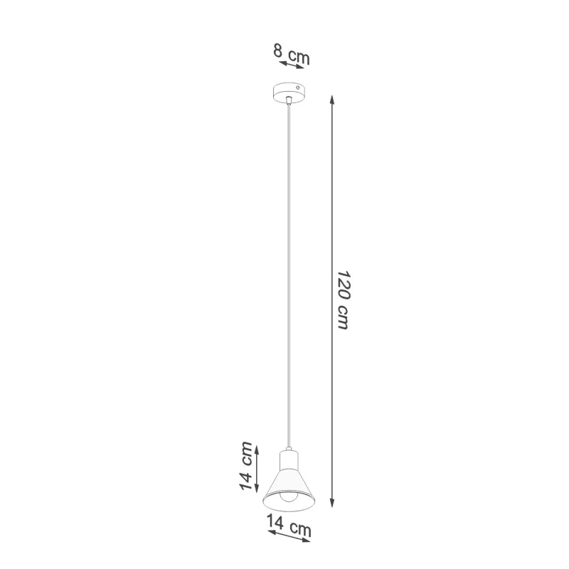 Suspension TALEJA 1 noir [E27]