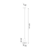 Suspension TALEJA 1 blanc [ES111]