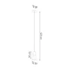 Suspension QUBIC gris