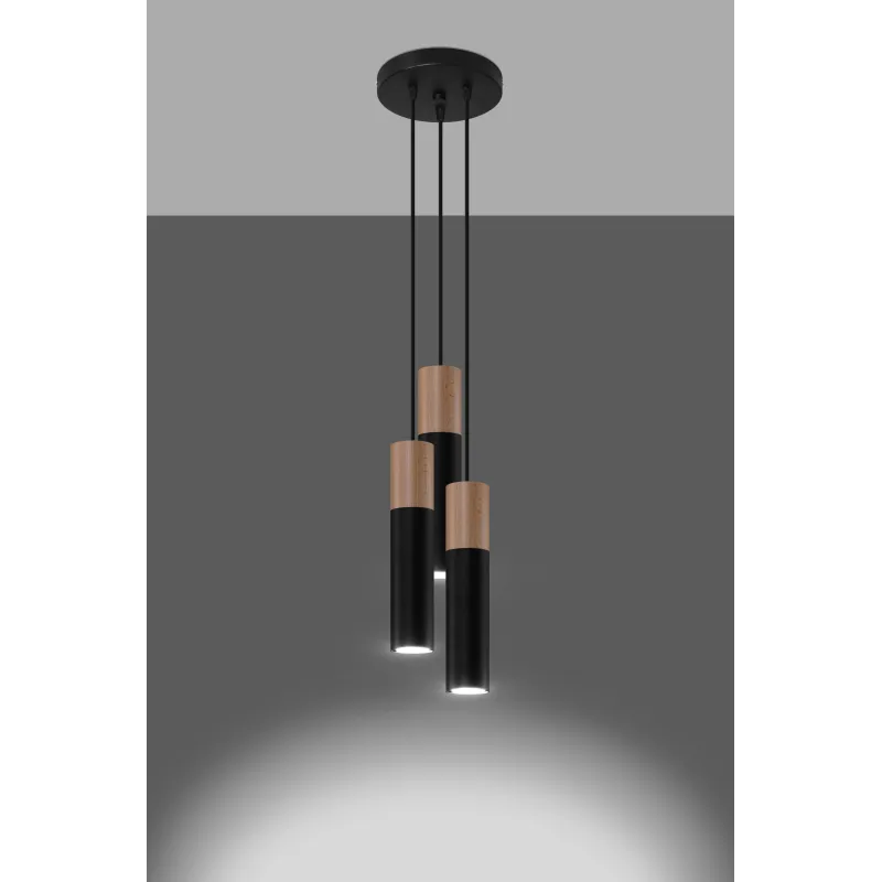 Suspension PABLO 3P noir