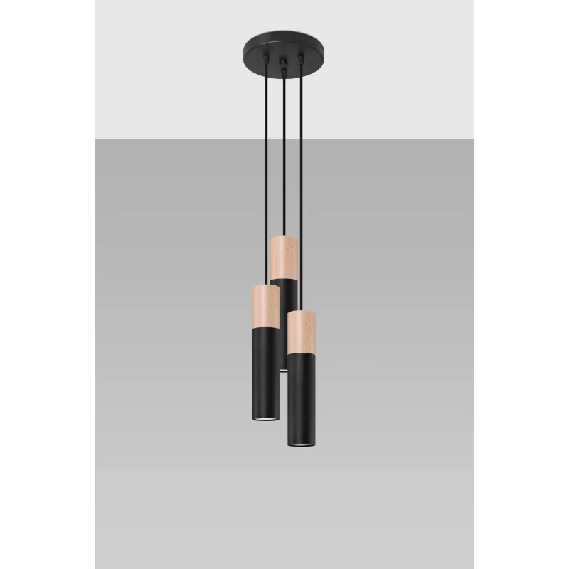 Suspension PABLO 3P noir