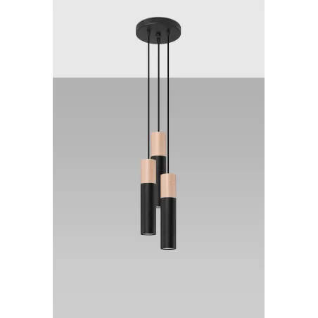 Suspension PABLO 3P noir