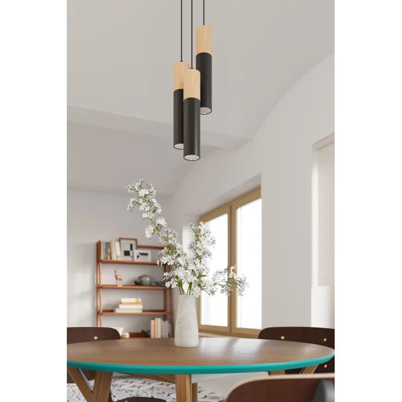 Suspension PABLO 3P noir