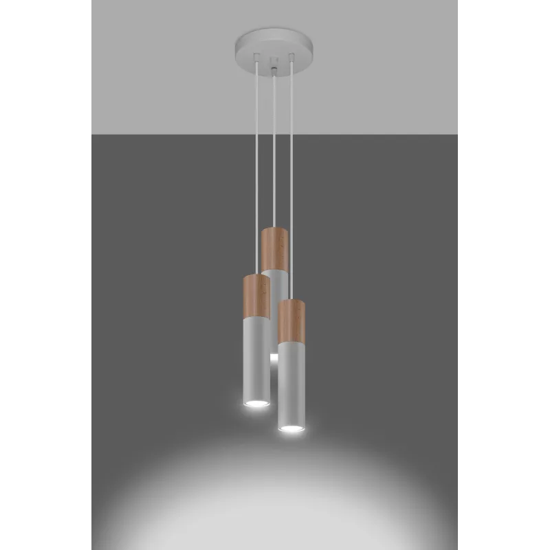Suspension PABLO 3P blanc