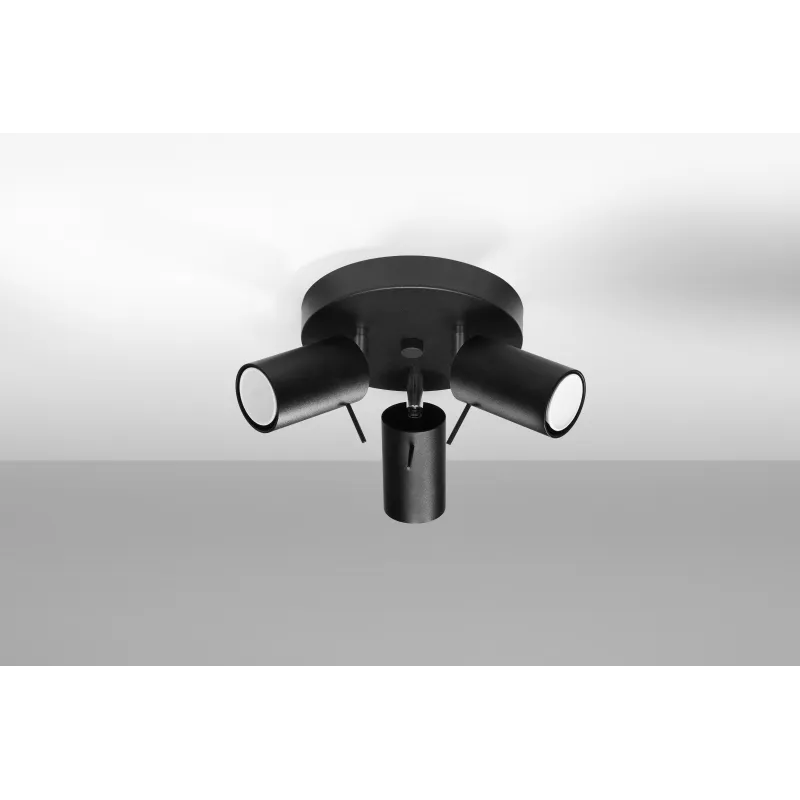 Plafonnier RING 3P noir
