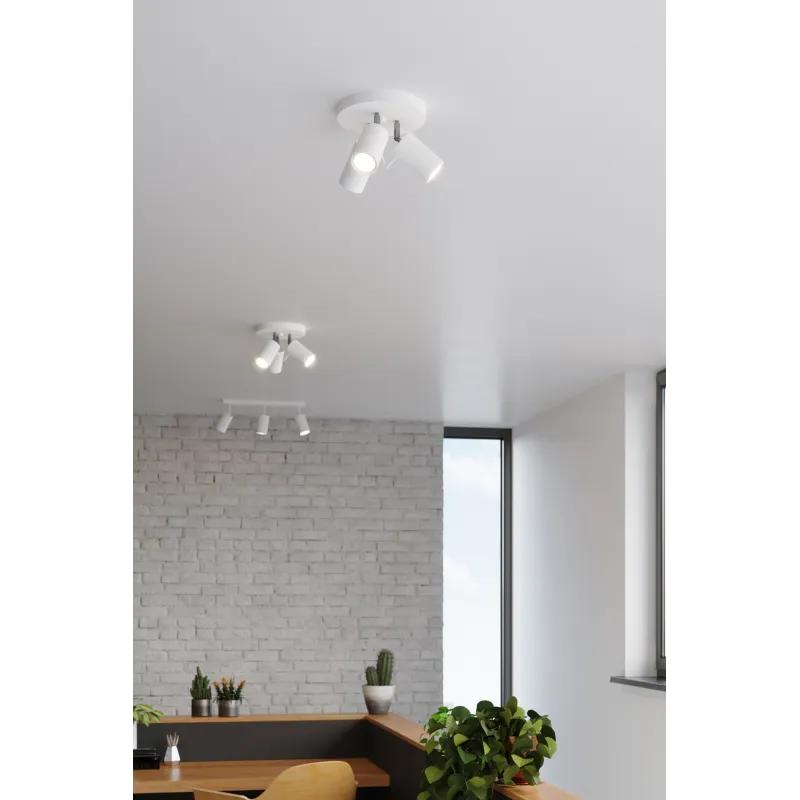 Plafonnier RING 3P blanc