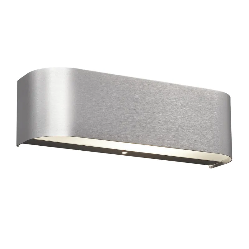 TRIO Applique intérieur aluminium balayé et blanc ADRIANO - Pas cher
