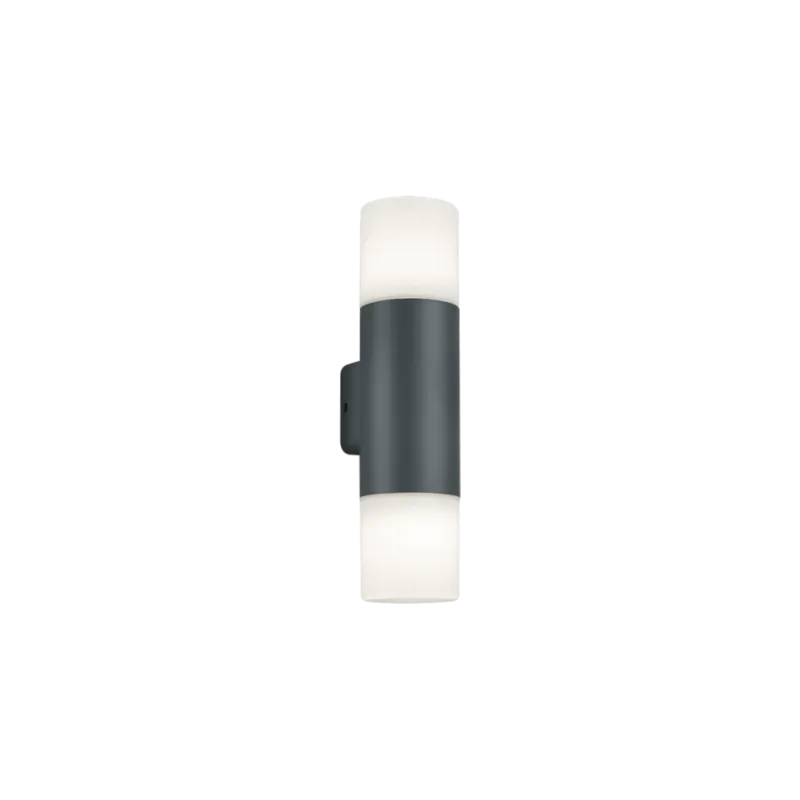 TRIO Applique extérieur antracite et blanc HOOSIC - Pas cher
