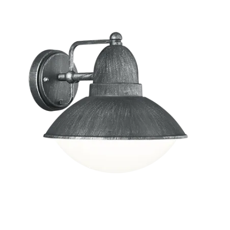 TRIO Applique extérieur argent antique et blanc AMUR - Pas cher
