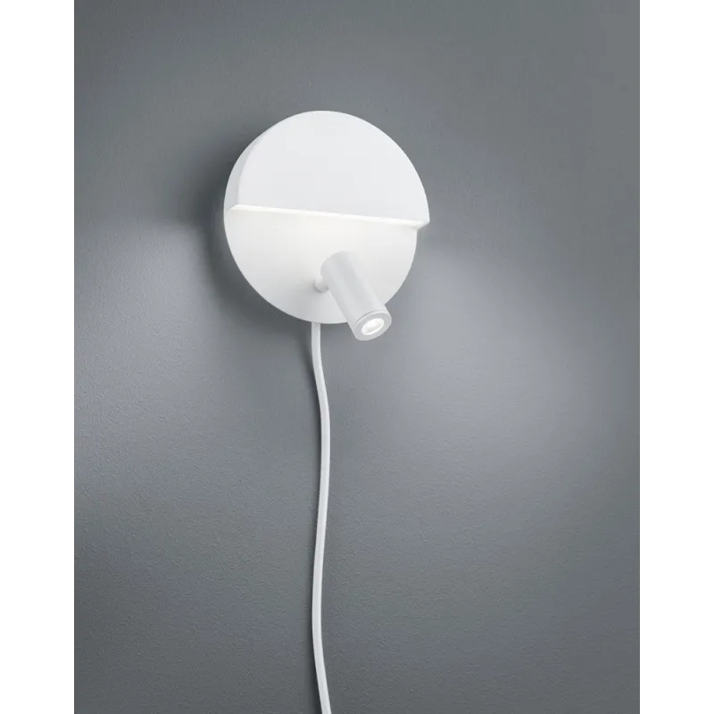 TRIO Applique intérieur blanc mat et blanc MARIO - Pas cher