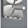 TRIO Applique intérieur nickel mat et blanc MARRIOT - Pas cher
