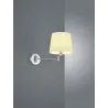 TRIO Applique intérieur nickel mat et blanc LYON - Pas cher