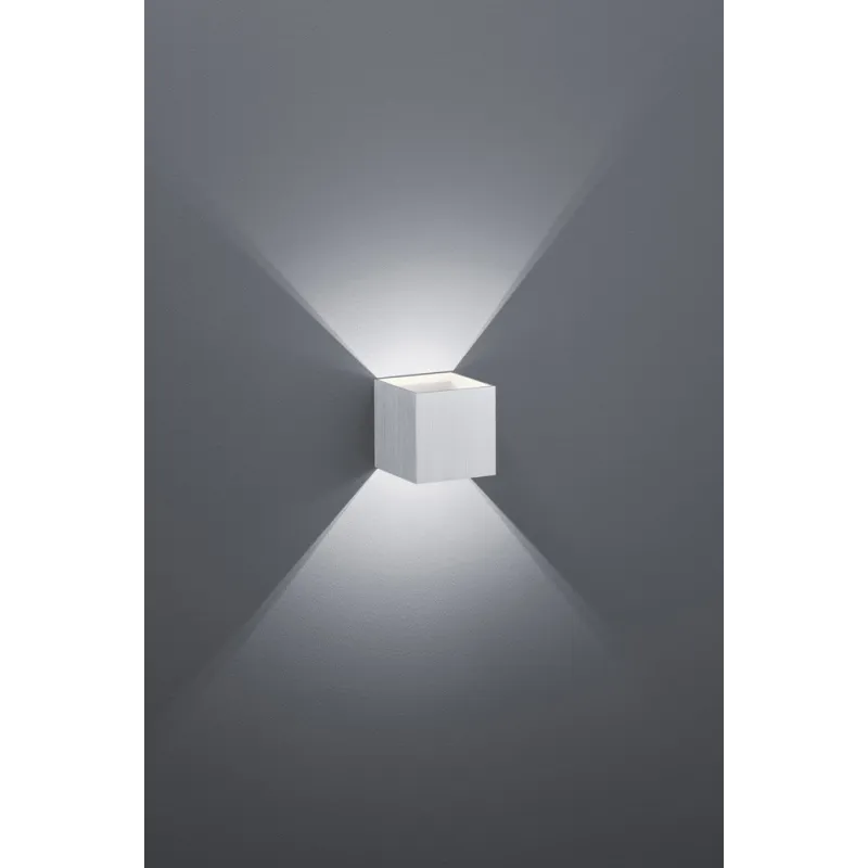 TRIO Applique intérieur aluminium balayé LOUIS - Pas cher