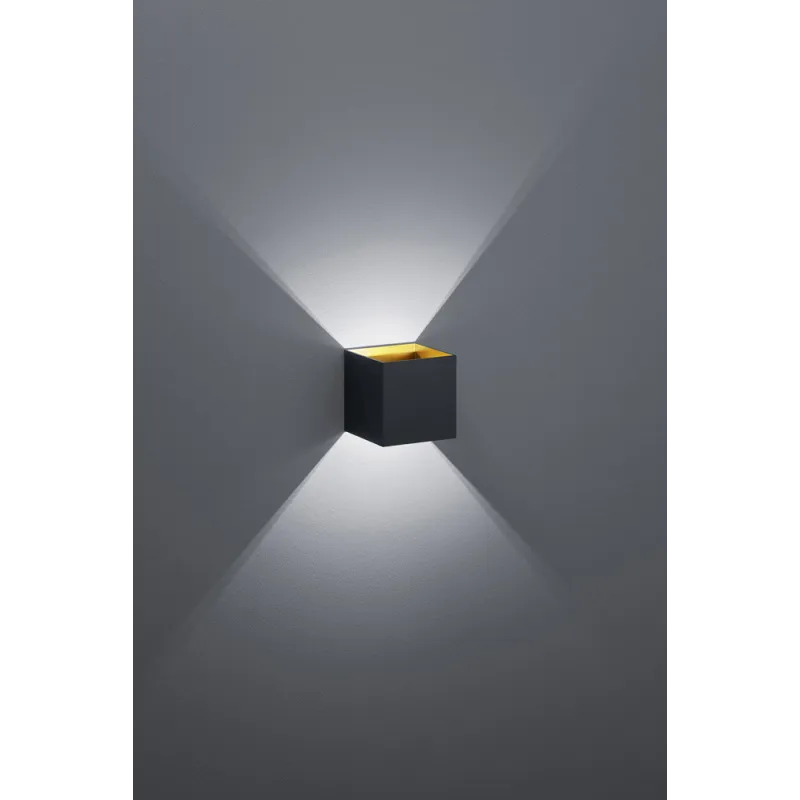 TRIO Applique intérieur noir mat LOUIS - Pas cher