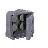TRIO Gartensteckdose extérieur gris GARDEN SOCKET - Pas cher