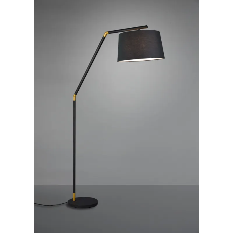 TRIO Lampadaire intérieur noir mat TRACY - Pas cher